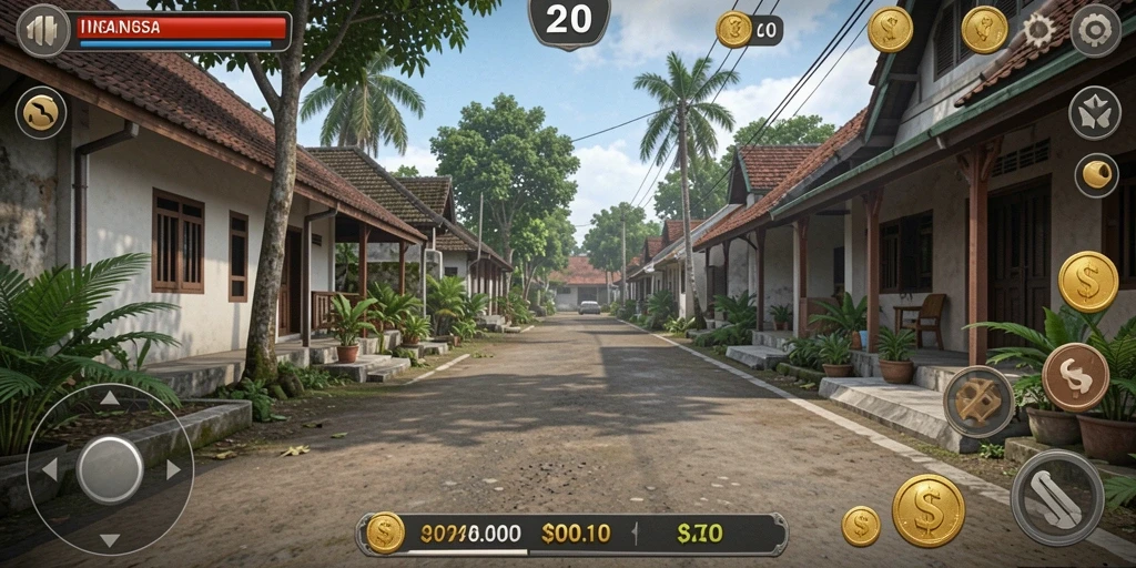 Screenshot dari level baru yang menantang.