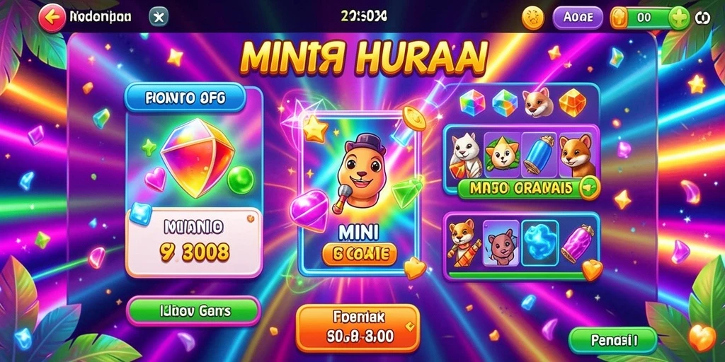 Menampilkan berbagai senjata dan item yang tersedia.